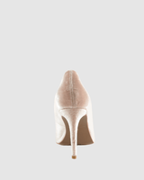 Rosette Heel - Blush Velvet - Premium High Heel Pump from Chaos & Harmony Bridal - Just $249! Shop now at Chaos & Harmony
