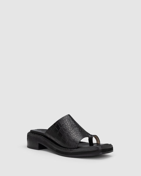 Augustus Slide Black Croc – Chaos Harmony