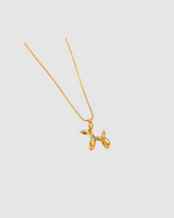 Balloon Dog Necklace - Gold