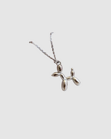 Balloon Dog Necklace - Silver