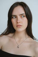 Balloon Dog Necklace - Silver