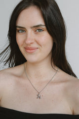 Balloon Dog Necklace - Silver