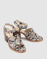 Chance Heel - Natural Snake - Premium Heels from Chaos & Harmony - Just $339! Shop now at Chaos & Harmony