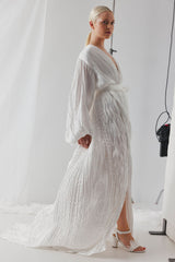 Chichi Heel - Snow Feather - Premium Heel from Chaos & Harmony Bridal - Just $319! Shop now at Chaos & Harmony