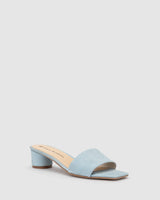Cleo Heel - French Blue - Premium Low Heels from Chaos & Harmony - Just $299! Shop now at Chaos & Harmony