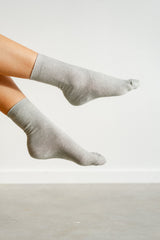 Cotton Socks Long - Silver
