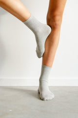 Cotton Socks Long - Silver