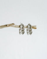 Crinkle Earrings - Silver