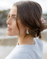 Crinkle Earrings - Silver