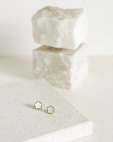 Poppy Studs- Pearl