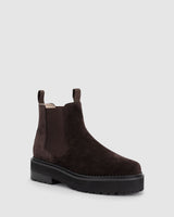 Queens Boot - Bitter Choc Suede