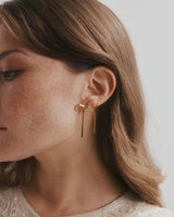 Ribbon Earrings - Gold