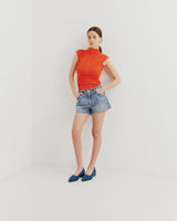 Thea Flat - Denim - Premium Flat from Chaos & Harmony - Just $299! Shop now at Chaos & Harmony