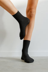 Cotton Socks Long - Black