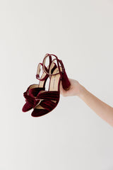 Adore Heel - Wine Velvet - Premium Heel from Chaos & Harmony Bridal - Just $319! Shop now at Chaos & Harmony