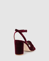Adore Heel - Wine Velvet - Premium Heel from Chaos & Harmony Bridal - Just $319! Shop now at Chaos & Harmony