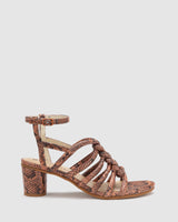 Afterglow Heel - Tan Snake - Premium Heel from Chaos & Harmony - Just $149.0! Shop now at Chaos & Harmony