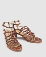 Afterglow Heel - Tan Snake - Premium Heel from Chaos & Harmony - Just $149.0! Shop now at Chaos & Harmony
