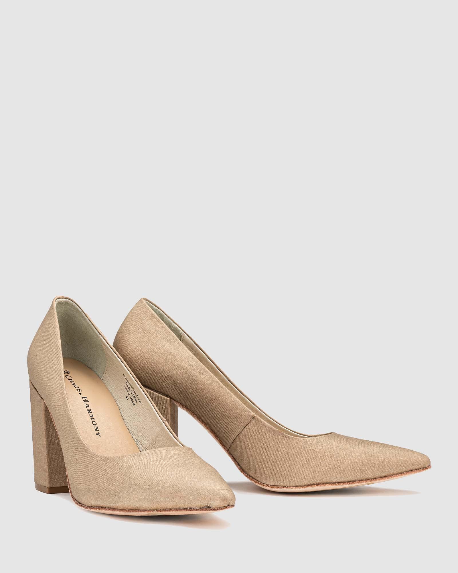 Brilliance Pump - Gold Lines - Premium Heel from Chaos & Harmony Bridal - Just $319! Shop now at Chaos & Harmony