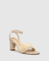 Chichi Heel - Honey Feather - Premium Heel from Chaos & Harmony Bridal - Just $349! Shop now at Chaos & Harmony