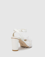 Chichi Heel - Snow Feather - Premium Heel from Chaos & Harmony Bridal - Just $349! Shop now at Chaos & Harmony