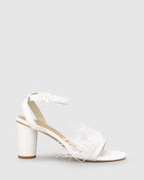 Chichi Heel - Snow Feather - Premium Heel from Chaos & Harmony Bridal - Just $349! Shop now at Chaos & Harmony