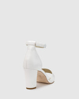 Evermore High Heel - Snow - Premium Mid heel from Chaos & Harmony Bridal - Just $359! Shop now at Chaos & Harmony