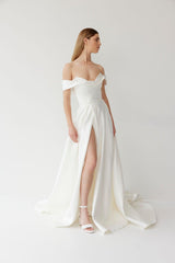 Evermore High Heel - Snow - Premium Mid heel from Chaos & Harmony Bridal - Just $359! Shop now at Chaos & Harmony