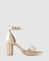 Evermore High Heel - Gold Lines - Premium Mid heel from Chaos & Harmony Bridal - Just $359! Shop now at Chaos & Harmony