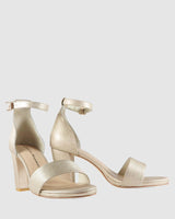 Evermore High Heel - Gold Lines - Premium Mid heel from Chaos & Harmony Bridal - Just $359! Shop now at Chaos & Harmony