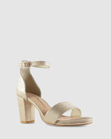Evermore High Heel - Gold Lines - Premium Mid heel from Chaos & Harmony Bridal - Just $359! Shop now at Chaos & Harmony