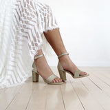 Evermore High Heel - Sparkle - Premium Mid heel from Chaos & Harmony Bridal - Just $149! Shop now at Chaos & Harmony