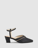 Luscious Heel - Black - Premium Mid Heel from Chaos & Harmony - Just $159.0! Shop now at Chaos & Harmony