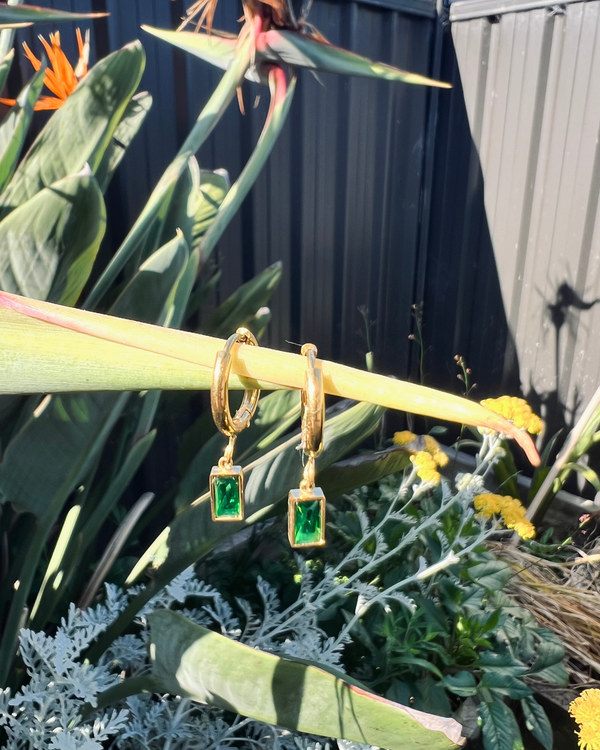 Maeve Earrings - Green