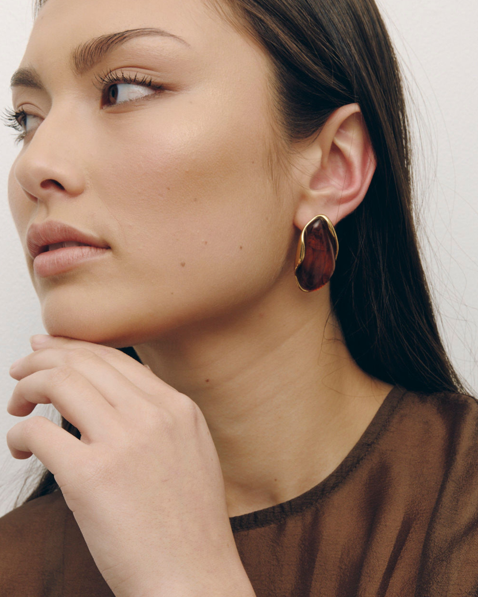 Ada Earrings - Amber