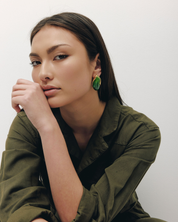 Ada Earrings - Green