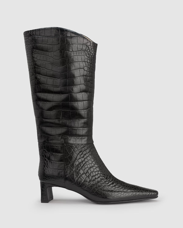 Absolute Boot - Black Croc