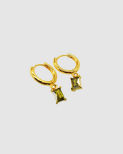 Arina Earrings - Olive Green
