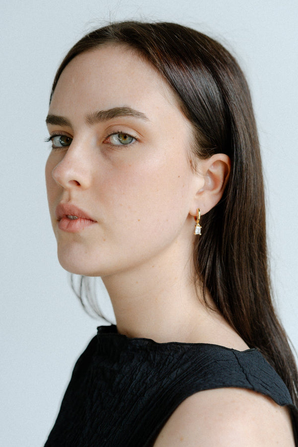Arina Earrings - Diamante/Gold