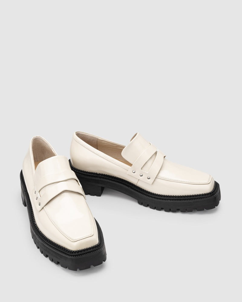 Aspen Loafer - Ecru - Premium LOAFER from Chaos & Harmony - Just $369! Shop now at Chaos & Harmony