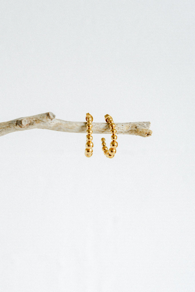 Bubble Hoops - Gold