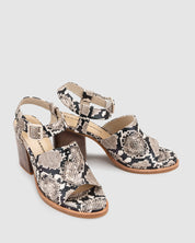 Chance Heel - Natural Snake - Premium Heels from Chaos & Harmony - Just $339! Shop now at Chaos & Harmony