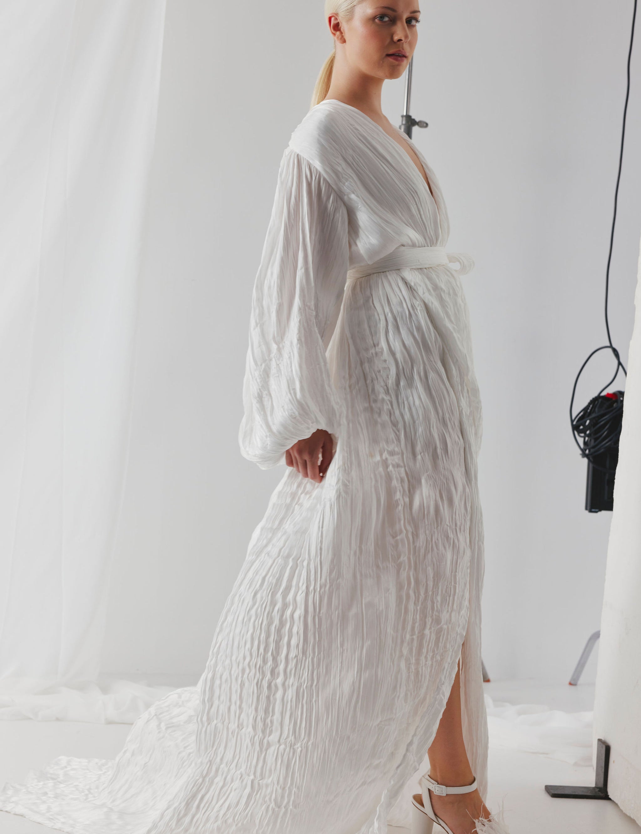 Chichi Heel - Snow Feather - Premium Heel from Chaos & Harmony Bridal - Just $319! Shop now at Chaos & Harmony