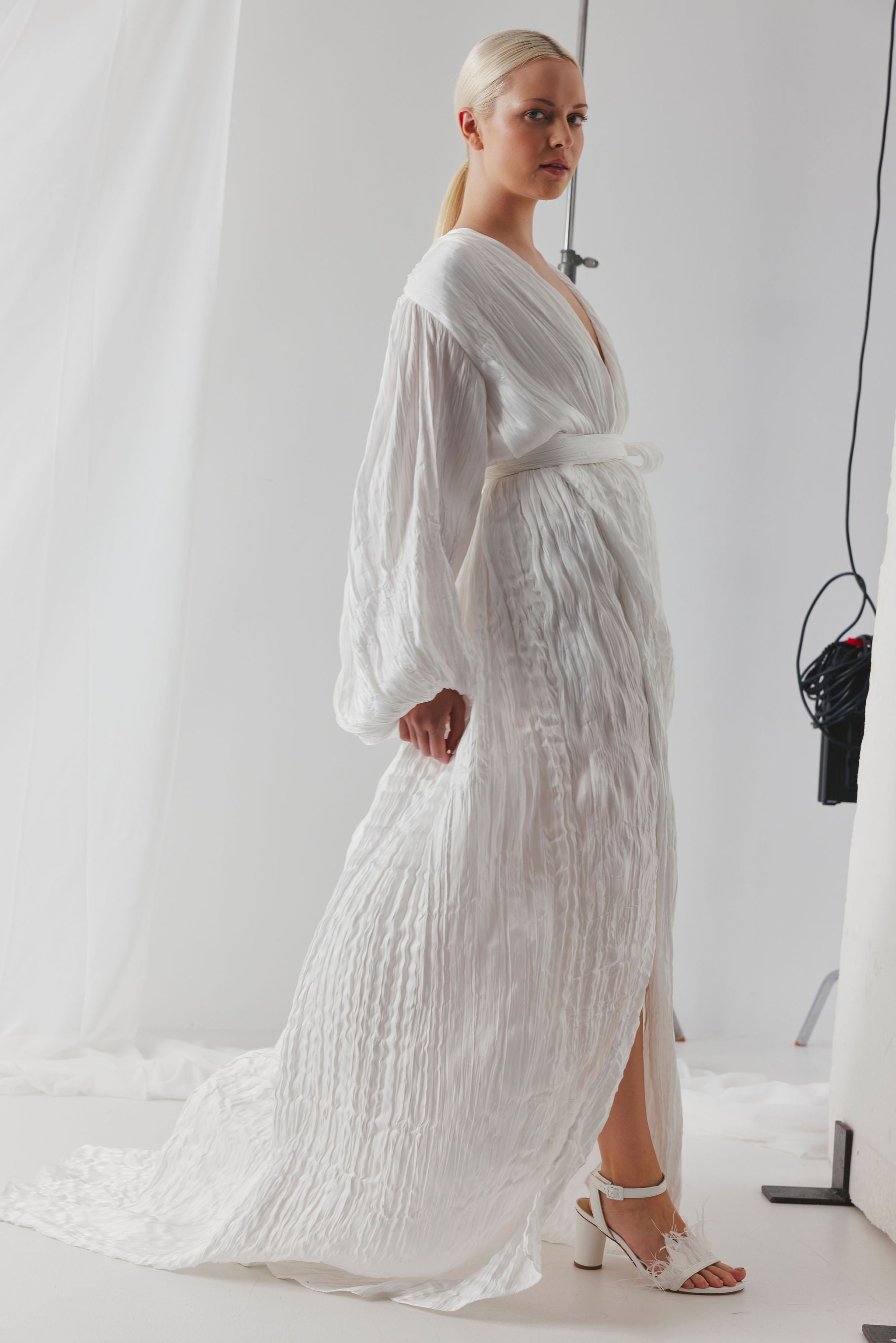 Chichi Heel - Snow Feather - Premium Heel from Chaos & Harmony Bridal - Just $319! Shop now at Chaos & Harmony