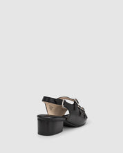 Citta Sandal - Black - Premium Mid Heels, Sandals from Chaos & Harmony - Just $289! Shop now at Chaos & Harmony