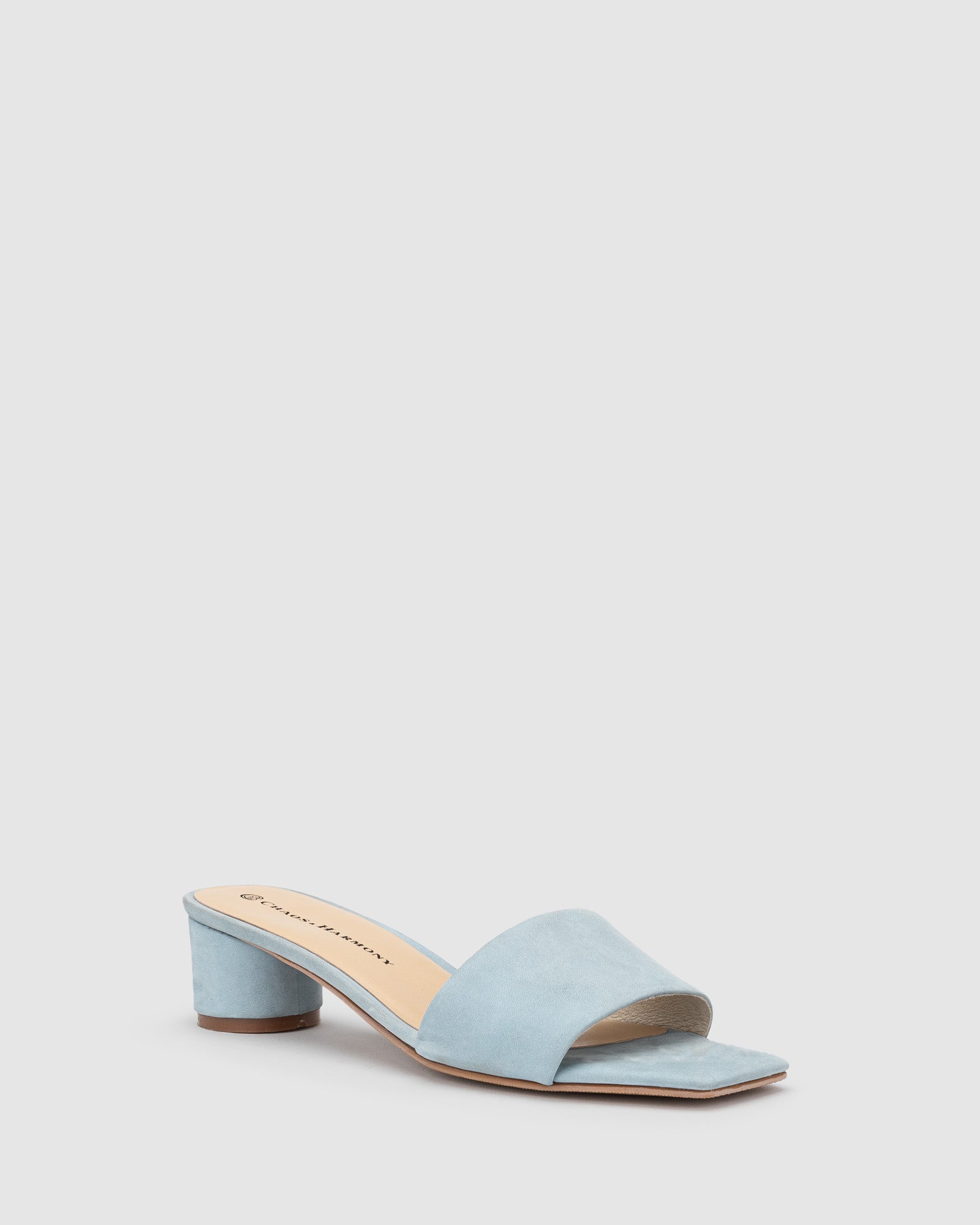 Cleo Heel - French Blue - Premium Low Heels from Chaos & Harmony - Just $299! Shop now at Chaos & Harmony