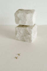 Clover Studs- Diamante/Gold