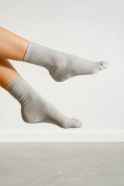 Cotton Socks Long - Silver