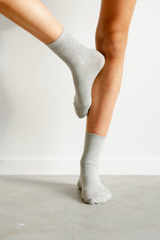 Cotton Socks Long - Silver