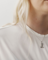 Cowboy Boot Necklace - Silver